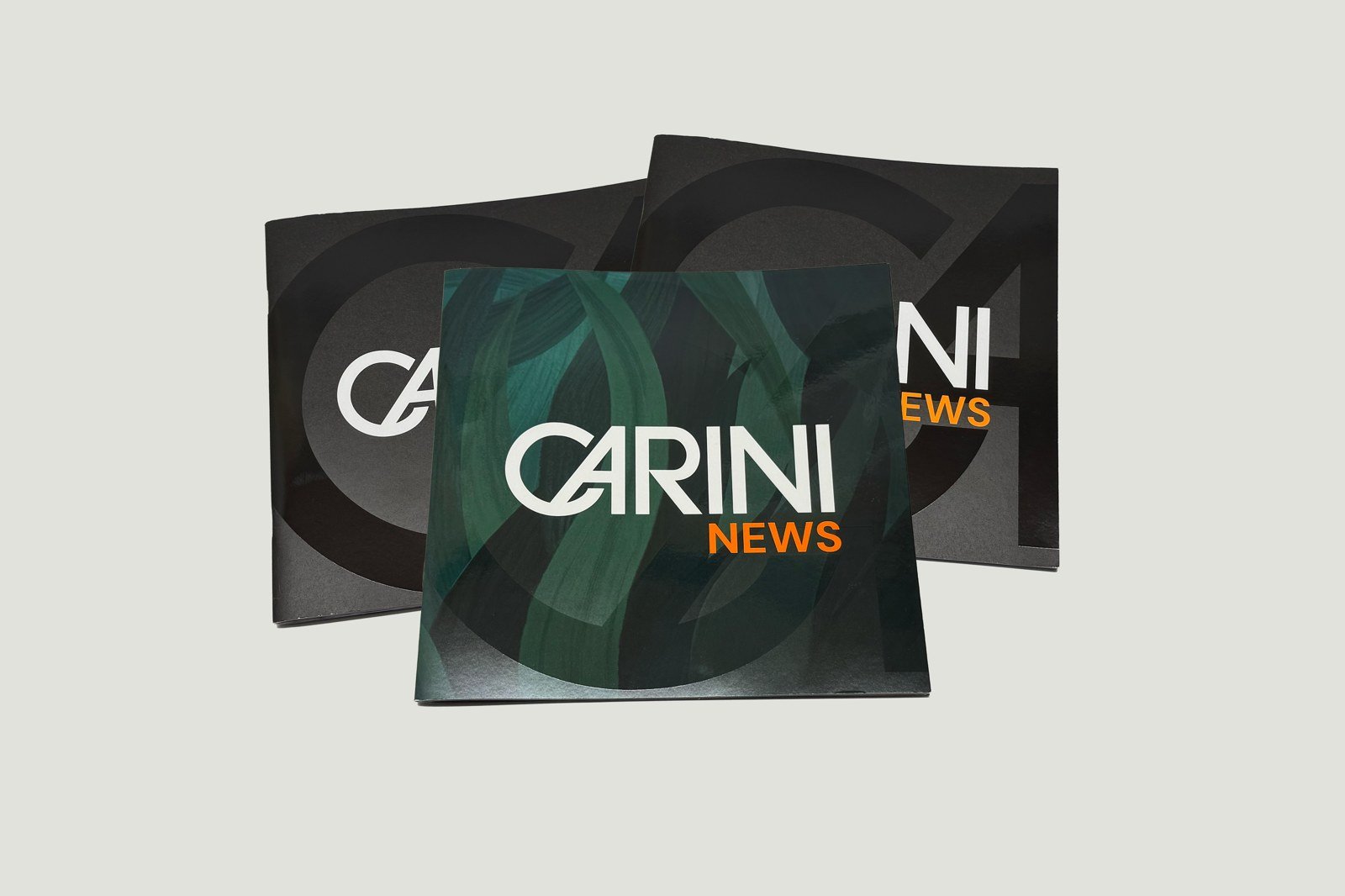 Mehrere Ausgaben des gedruckten CARINI-Newsletters